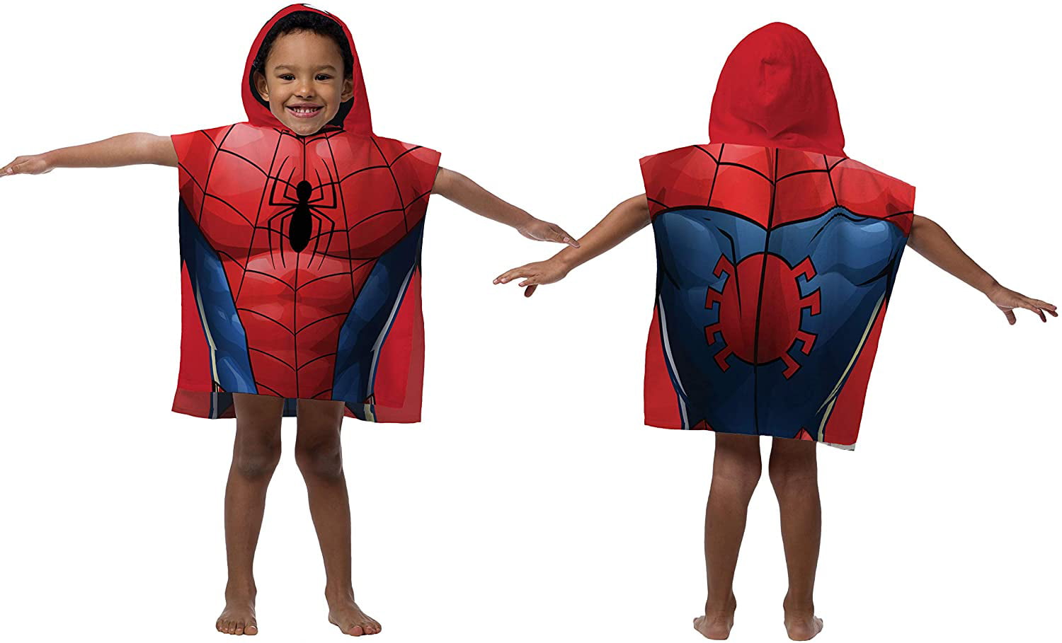 Spiderman Marvel Veste Para Pluie Imperméable 4-9anni Grande Cape Rouge  Poncho