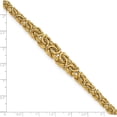 thumbnail image 3 of 14K Yellow Gold Graduated Byzantine Bracelet (7.25 X 10.3) Made In Italy sf2813-7.25, 3 of 5