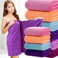 thumbnail image 4 of Toalla de baño de microfibra súper grande, suave, alta absorción y secado rápido, uso multifuncional, deportes, salones de belleza y hoteles., 4 of 7