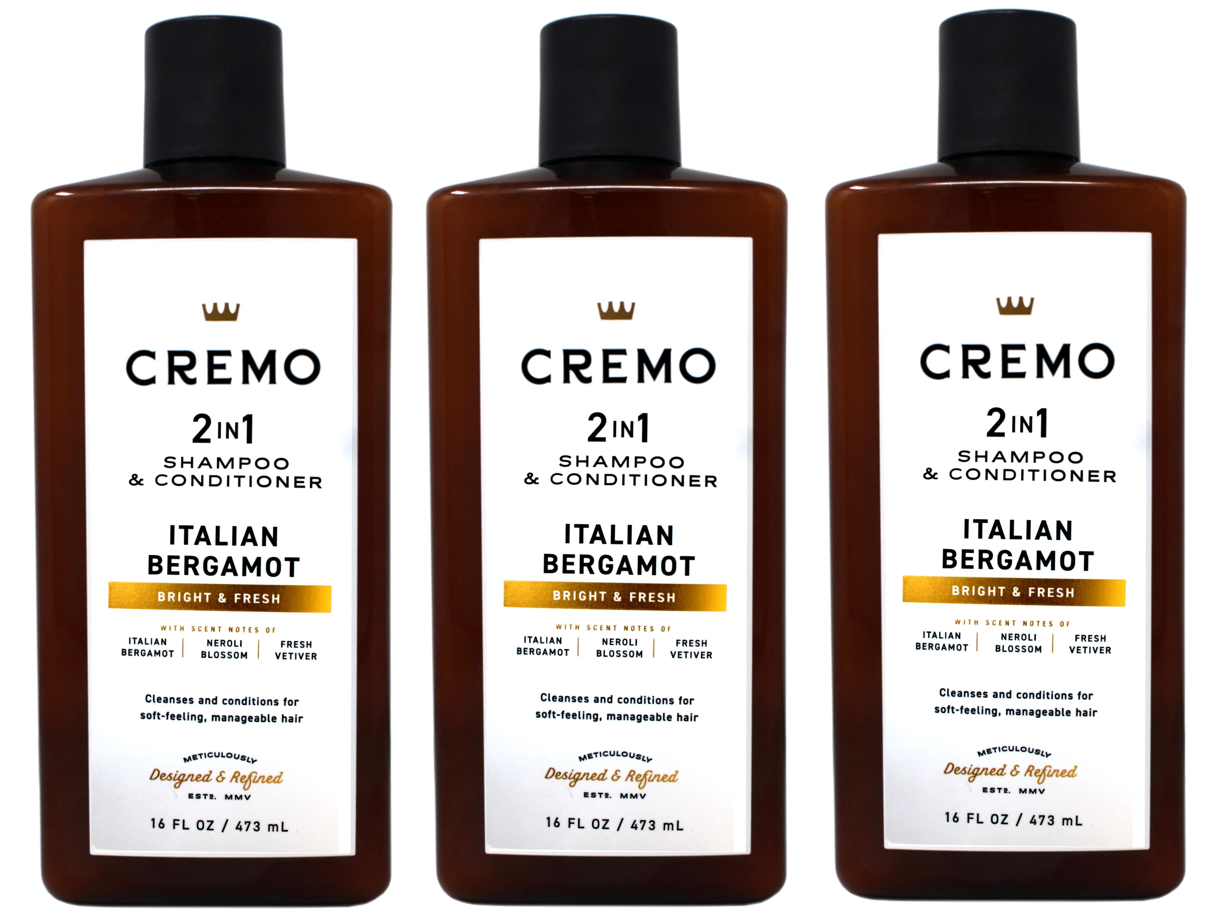 6 Pack - Cremo Italian Bergamot 2 in 1 Shampoo & Conditioner for