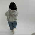 thumbnail image 5 of ZHaobin Autumn Baby Striped Hooded Sweatshirt 2024 New Long Sleeve Kids Hoodie for Boys And Girls Loose Casual Hooded Tops 9M-3T (brown,9M  73cm), 5 of 6