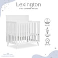 thumbnail image 5 of Dream On Me Lexington 4 in 1 Baby Convertible Mini Crib, Sustainable New Zealand Pinewood, White, 5 of 15