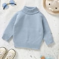 thumbnail image 2 of KAUOD Toddler Pullover Sweater Ribbed Knit Cotton Crew Neck Sweater Baby Girls Soft Plain Long Sleeve Tops Clothes, 2 of 4
