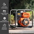 thumbnail image 6 of NOVUS Semi Trash Pump 2 inch, Gas Powered Water Pump for Pond Pool Draining Gardening Irrigation 141 GPM 100ft Lift 23ft Suction, EPA Certified, 6 of 10