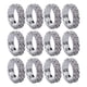 thumbnail image 4 of Anillo de cristal elástico elástico Zulema 12 piezas acero inoxidable para mujeres y hombres, 4 of 8