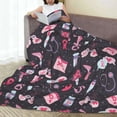 thumbnail image 6 of Sikiie Breast Cancer Awareness1 Ultra-Soft Micro flannel Blanket Luxury All Seasons Warm Blanket for Bedding Sofa and Travel (4 sizes)-60"x50", 6 of 7