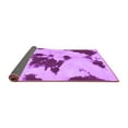 thumbnail image 2 of Ahgly Company Indoor Square Abstract Purple Modern Area Rugs, 7' Square, 2 of 4