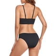 thumbnail image 4 of Elegante traje de baño de dos piezas con honda informal para mujer, traje de baño de dos piezas, ropa de playa OAVQHLG3B Store lin121212, 4 of 4