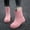 Pink, variant on Women's Mid Calf Rain Boots Curved Wedge Waterproof Minimalist Slip On Gardening Commute Work Rain Boots for Women
