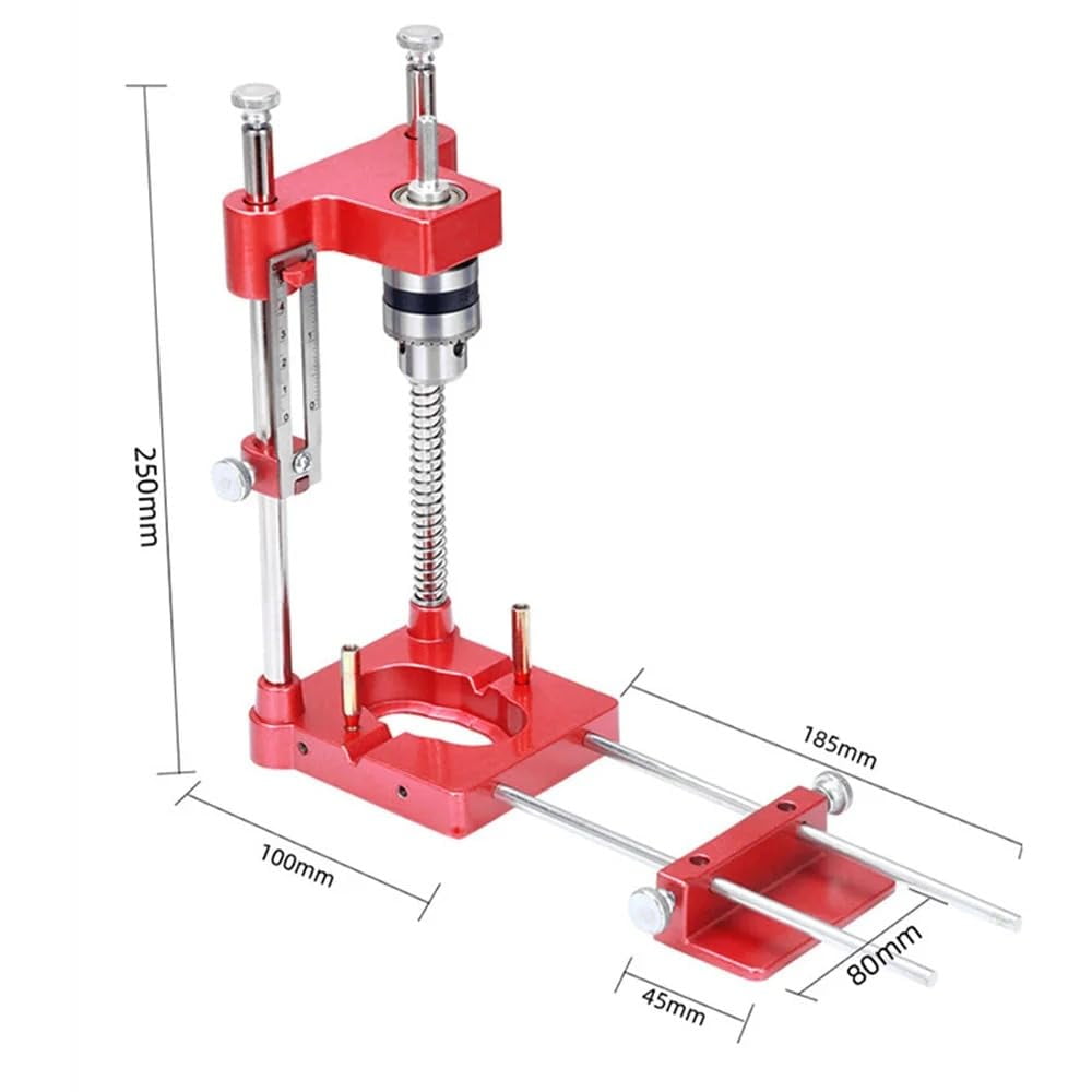 Aluminum Alloy Woodworking Drill Locator Pocket Hole Jig Drill Guide Adjustable Punch Locator for DIY Bench Furniture Position Hand Tools