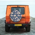 thumbnail image 2 of Fotbe Flower Spare Tire Cover Thickening Universal Fit for Jeep, Trailer, RV, SUV, Truck, Tough Tire Wheel Soft Cover-17 inch, 2 of 8