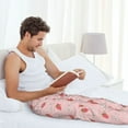 thumbnail image 5 of Logiee Floral Strawberr Print Pajama Pants for Men,Men’s Pajama Bottoms,Mens PJ Pants with Pockets & Button Fly-X-Large, 5 of 6