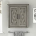thumbnail image 2 of Bush Furniture Key West Bathroom Wall Cabinet with Doors in Driftwood Gray, 2 of 7