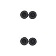 thumbnail image 3 of QualitChoice Coussinets d'Oreille en Cuir pour Écouteurs Réduction de Bruit Protection de Remplacement pour Écouteurs T500BT Noir 2Set, 3 of 6