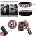 thumbnail image 5 of KUIFORTI Rose Skull Car Seat Covers Full Set Non Slip 15 Pack Automotive Rear Front Seat Protector Soft Easy Installation Comfortable Suitable for Cars, SUV and Trucks, 5 of 6