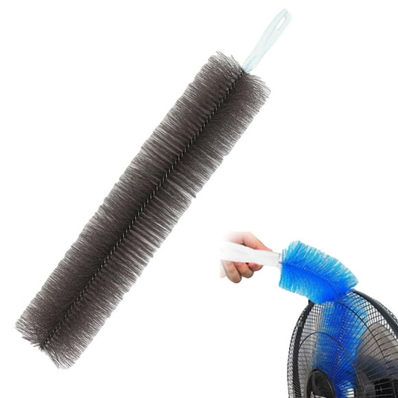 Oleegame 1PC Cleaning Brush Fan Dusting Brush Non Disassembly Fan Cleaning Brush Bendable Multi Purpose Brush Microfiber Duster For Sewer Screen Window Various Small Clean Easily Gray