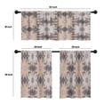 thumbnail image 4 of LALILO Kitchen Curtains and Valances Set of 3 36" With Window Treatment Tiers for Window Decor, 4 of 5