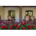 thumbnail image 2 of Haney, Chuck 24x17 White Modern Wood Framed Museum Art Print Titled - Lounge chairs at Lake McDonald Lodge in Glacier National Park-Montana-USA, 2 of 4