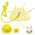 thumbnail image 2 of Vestido de mascota Yuyangstore Set conejo Correa Flor Ropa cumpleaños diario moda Banana_S, 2 of 7