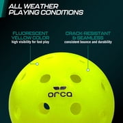 Pickleballs Pi 40 Outdoor 6 Pk, USAPA Approved, Official Size , by Orca