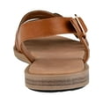 thumbnail image 3 of Women's Journee Collection Solay Flat Strappy Sandal Tan Faux Leather 7.5 M, 3 of 7