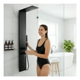 thumbnail image 3 of Collines Series 55 in. 2-Jetted Shower Tower in Matte Black with Heavy Rain Showerhead, Spray Wand, and DIY Friendly, 3 of 8