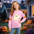 thumbnail image 2 of Xyant Toddler Girls Halloween Shirt Long Sleeve Boo Shirt Little Kids Ghost SweaSweatshirt Cute Retro Tee Tops,Size 2-3 Years, 2 of 6