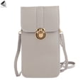 thumbnail image 6 of PULLIMORE Touch Screen Cell Phone Purse Pouch for Women Small Leather Crossbody Bags with Shoulder Strap (Gray）, 6 of 10