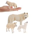 thumbnail image 3 of Animal Wolf Toys Realistic Forest Animal Wolf Figures Toy Set Educational Wolf Playset Model Figurines Collection Gift, 3 of 8