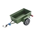 thumbnail image 2 of Fiocias RC Crawler Trailer Metal Utility Trailer Hitch Mount Remote Control Car Accessory Easy to Install Model Car Modification Suitable for Model Cars Hauling Exhibition Green, 2 of 8