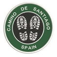 thumbnail image 1 of Go Trekking! At Camino de Santiago, Spain 3.5 Inch Iron Or Sew On Embroidered Fabric Badge Patch Hiking Trails Iconic Series, 1 of 2