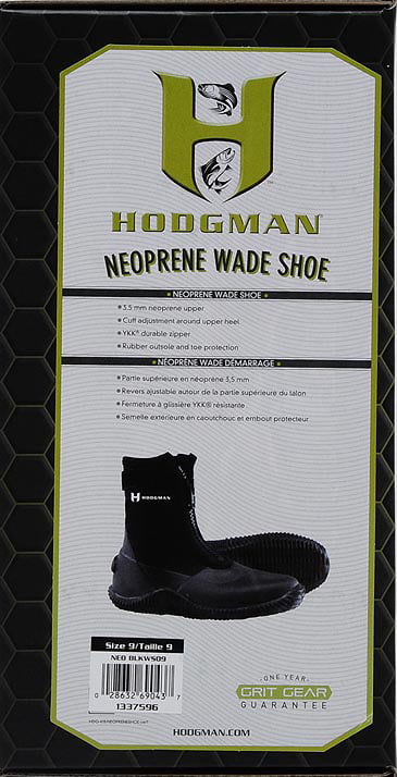 Hodgman Neoprene Wade Shoe NEOBLKWS09 Size-9 for sale online 