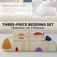thumbnail image 5 of Sleepwish Twin Mushroom Comforter Set 3Pcs for Kids Girls Microfiber Beige Bedding Set, 5 of 6