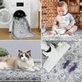 thumbnail image 4 of CAROMIO Washable Area Rug Oriental Rug Boho Vintage Floral Area Rug Non Shedding Rugs for Bed Room Living Room, 8' x 10' Gray, 4 of 5