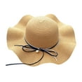 thumbnail image 3 of Seductiva Sun Hats Women Summer Wide Straw Hat Beach Foldable Sun Hats Floppy Roll Up Protection Sun Cap Upf 50+ Caps, 3 of 4
