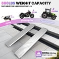thumbnail image 4 of Aluminum Carport Ramp, 63-inch loading ramp, 880-pound weight capacity, lightweight and portable, slip-resistant and waterproof, suitable for ATVs, golf carts, and dirt bikes, 2-pack, 4 of 8