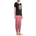 thumbnail image 3 of Secret Treasures Women's Plus Size Short Sleeve T-Shirt and Joggers Pajama Set, 3 of 6