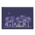 thumbnail image 1 of Colorful Cutting Board, Night at Campsite Scene in the Forest Woodland Under Moon Sky, Decorative Tempered Glass Cutting and Serving Board, in 3 Sizes, by Ambesonne, 1 of 2