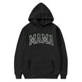 thumbnail image 4 of AUNVITO Girls Hooded Sweatshirt Letter Print Long Sleeve Casual Pullover with Pockets Urban-Style Streetwear, 4 of 4