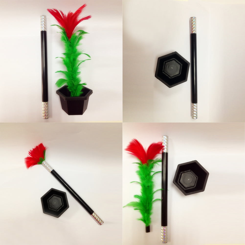 Comedy Magic Wand To Flower Magic Trick Kid Show Prop Toys Kid Gift  VP 