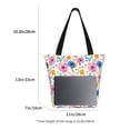 thumbnail image 3 of Pofeuu Rose Flowers Print Women Fashion Shoulder Handbags Top Handle Satchel Bags Tote Shoulder Shopping Bag Stylish Canvas Tote Bag, 3 of 6