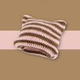 thumbnail image 2 of ZOELNIC Women Striped Knitted Crochet Hat Cat Ear Beanie Hat Winter Warm Slouchy Hat, 2 of 11