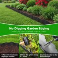 thumbnail image 4 of Kidsjoy Cloud-Shaped No-Dig Landscape Edging Kit – 60 ft Decorative Garden Border with 72 Spikes, Easy Install Flexible Lawn Edging for Flower Beds, Pathways, Tree Rings – Black, 4 of 8