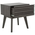 thumbnail image 2 of SAFAVIEH Esma Modern 1 Drawer Nightstand,Distressed Black, 2 of 13