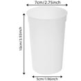 thumbnail image 4 of Set of 12 Kids Plastic Cups - 9 oz Children Drinking Cups Tumblers Reusable - BPA-Free Cups for Kids & Plastic Drinking Glasses Tumbler - Unbreakable Toddler Cups(White), 4 of 8
