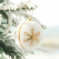thumbnail image 3 of Christmas Baubles Foam 6cm x 6 with Gold Glitter Christmas Pattern, 3 of 5