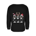 thumbnail image 6 of Craaazy Christmas Shirts for Women V Neck Long Sleeve Sweatshirt Christmas Print Pullover Tops Gifts, 6 of 6