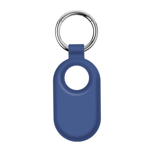 Funda Silicona Con Llavero para Galaxy SmartTag2 (azul Retro)