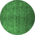 thumbnail image 1 of Ahgly Company Indoor Round Persian Emerald Green Bohemian Area Rugs, 6' Round, 1 of 4