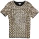 thumbnail image 1 of bar III Camiseta adornada con lentejuelas para mujer, metálica, pequeña, 1 of 2